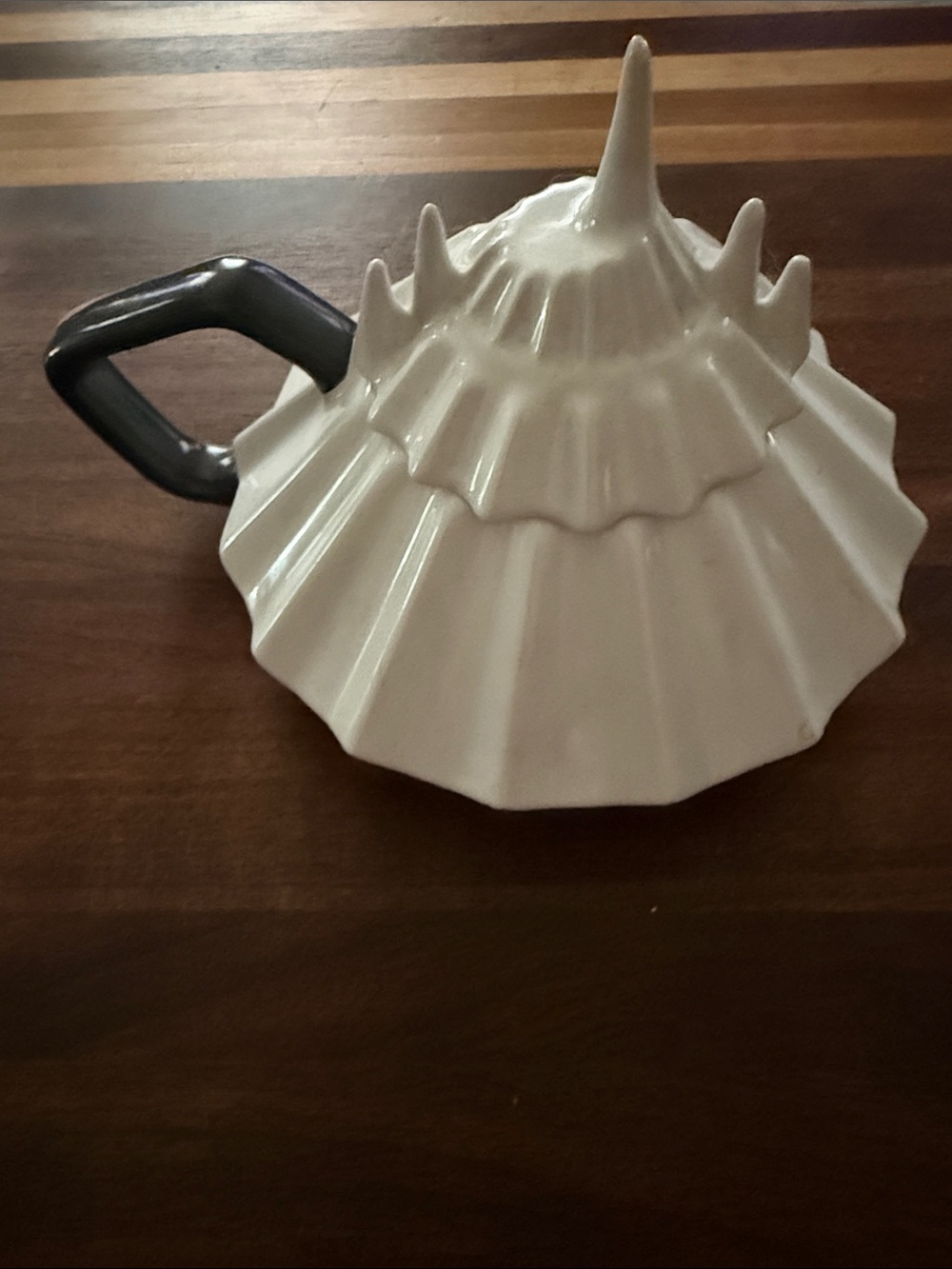 Disney Space Mountain White Shell-Shaped Ceramic Mug